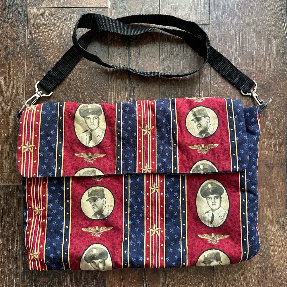 SICOTT TRADING CO. INC. ELVIS PRESLEY CLOTH MESSENGER BAG
